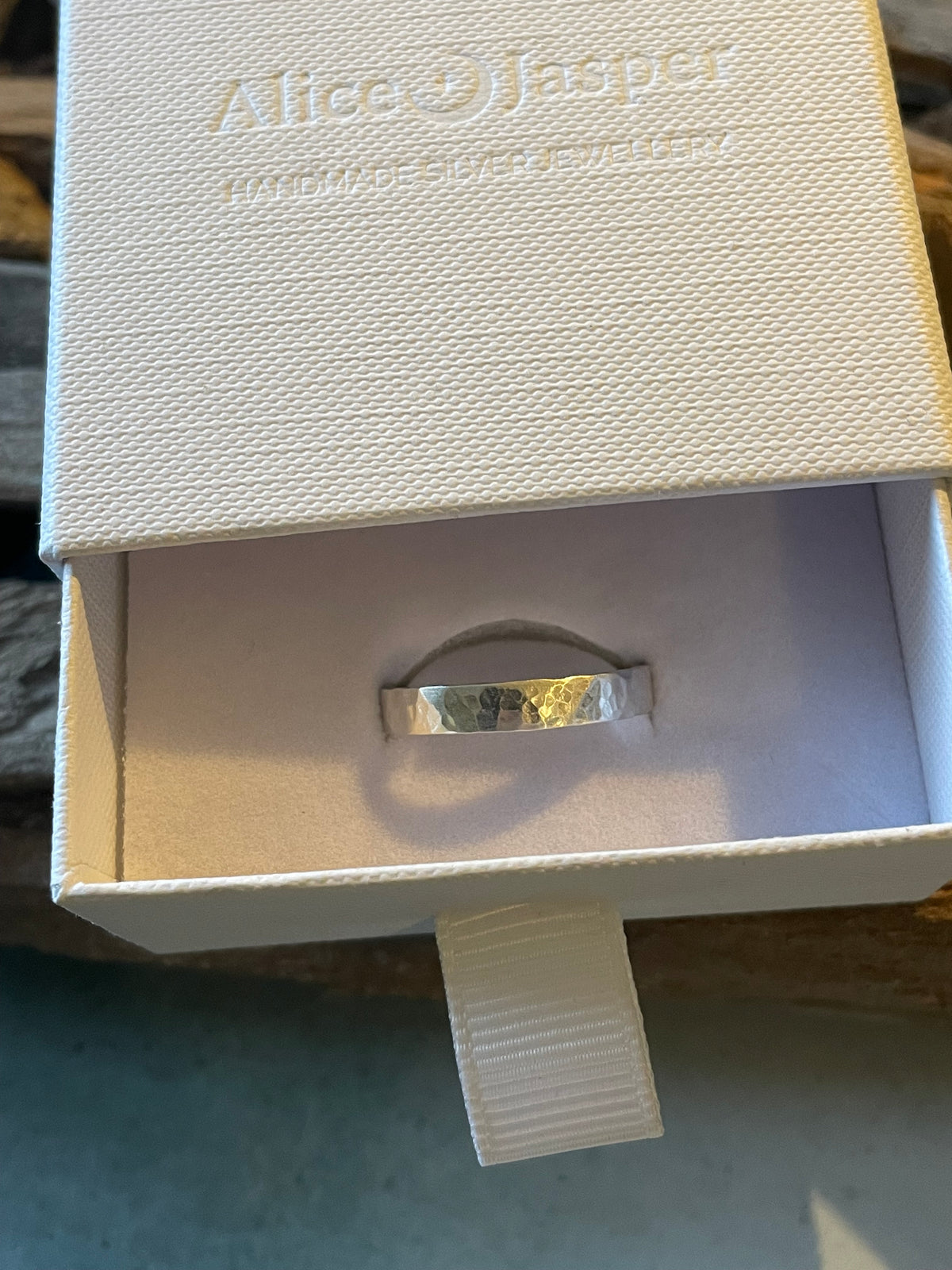 Sterling Silver Hammered Ring