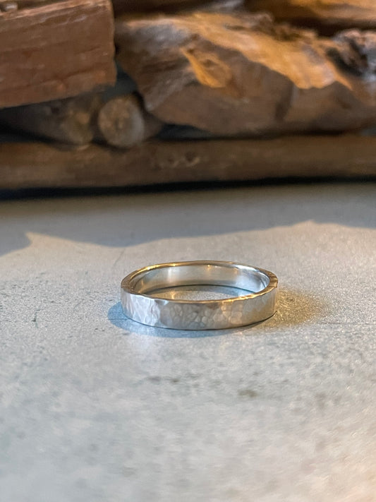 Sterling Silver Hammered Ring